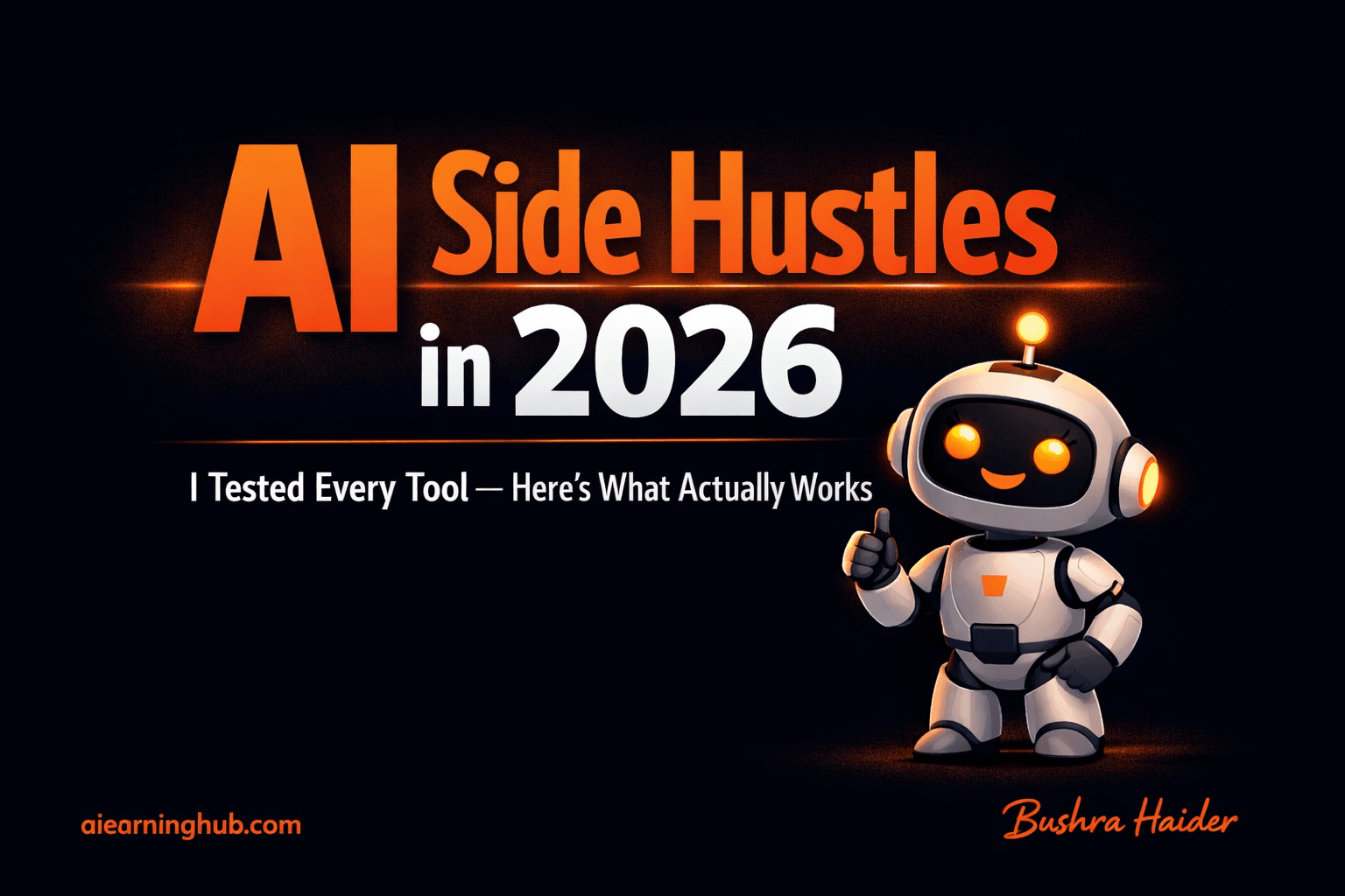 AI Side Hustles in 2026: I Tested Every Tool — Here’s What’s Actually Worth Starting in Pakistan